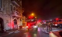  شبهات لاضرام النيران بشكل متعمد في مكتب للمحاماة بمدينة حيفا